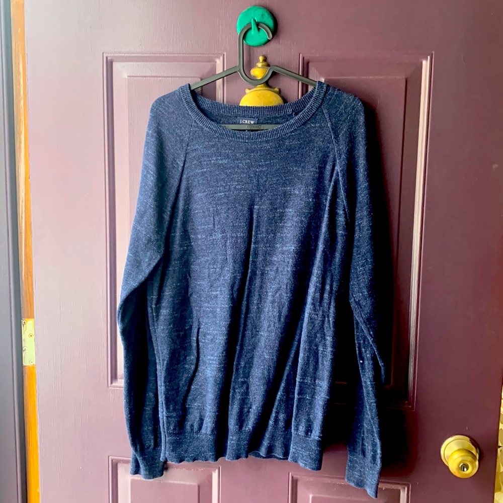 JCrew Navy Blue Mens Small heather sweater